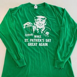 Make St. Patrick’s Day Great Again Trump Men’s Lg